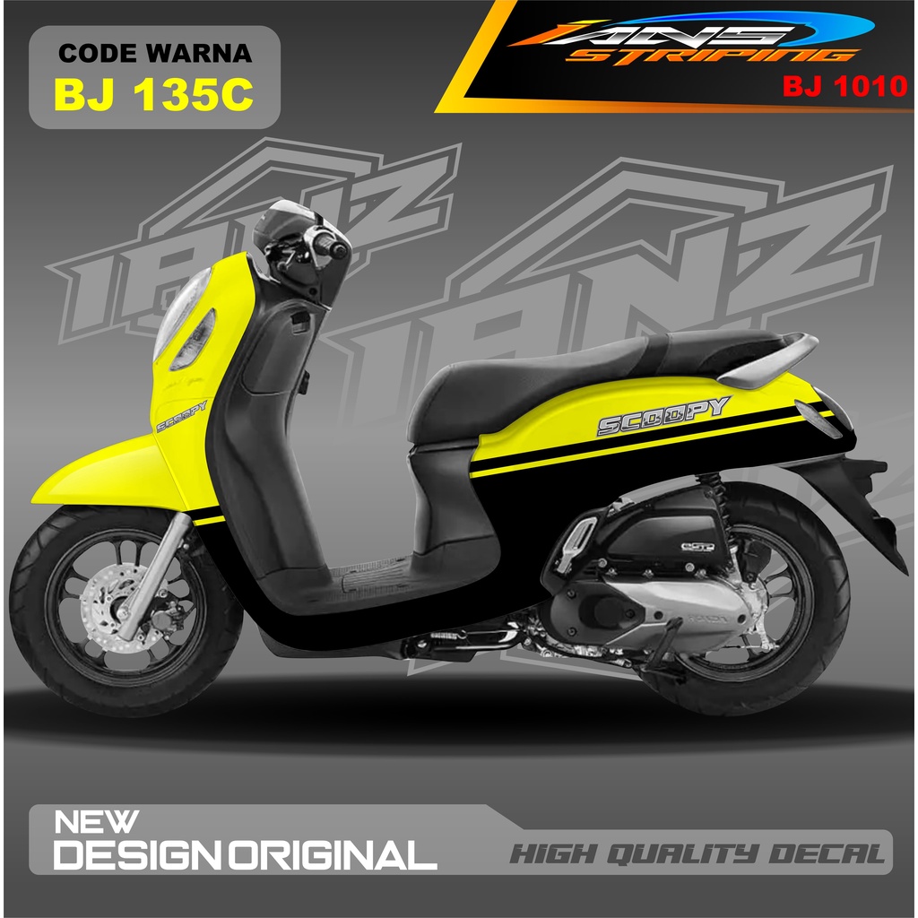 STICKER DCAL HONDA SCOOPY FULL BODY / STICKER VARIASI SCOOPY TERBARU  / STICKER SCOOPY