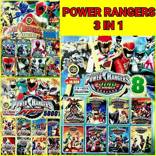 KASET FILM ROBOT POWER RANGERS -FILM ANAK COWOK POWER RANGERS