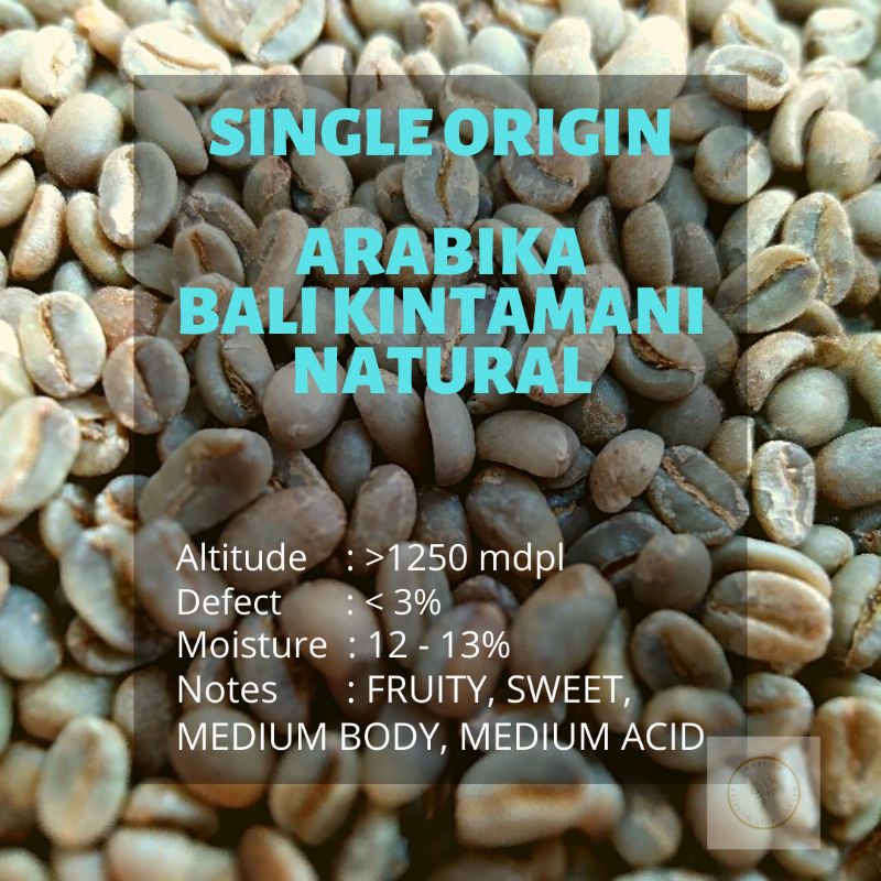 

[GB] GREEN BEAN BIJI MENTAH ARABIKA BALI KINTAMANI NATUFAL | SINGLE ORIGIN