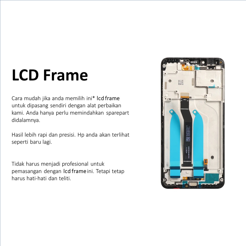 [ CHECK.ID ] LCD + FRAME XIAOMI REDMI 6 / 6A