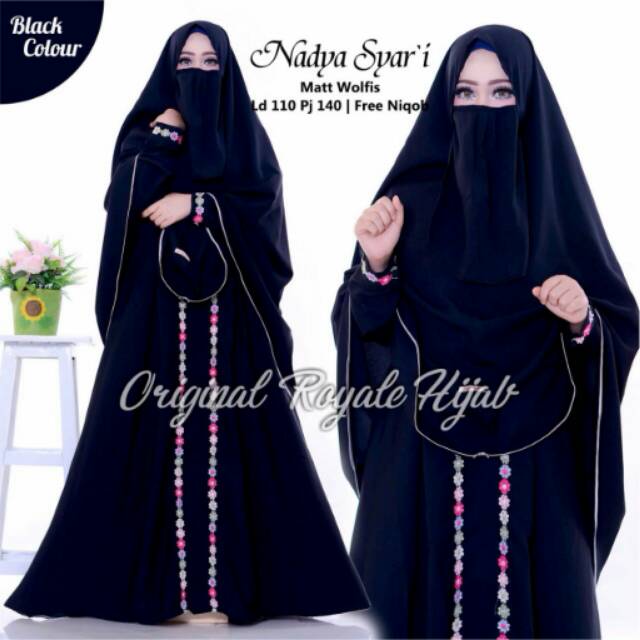 Y866 Baju Gamis Pesta Syari MONALISA PREMIUM Set Bergo