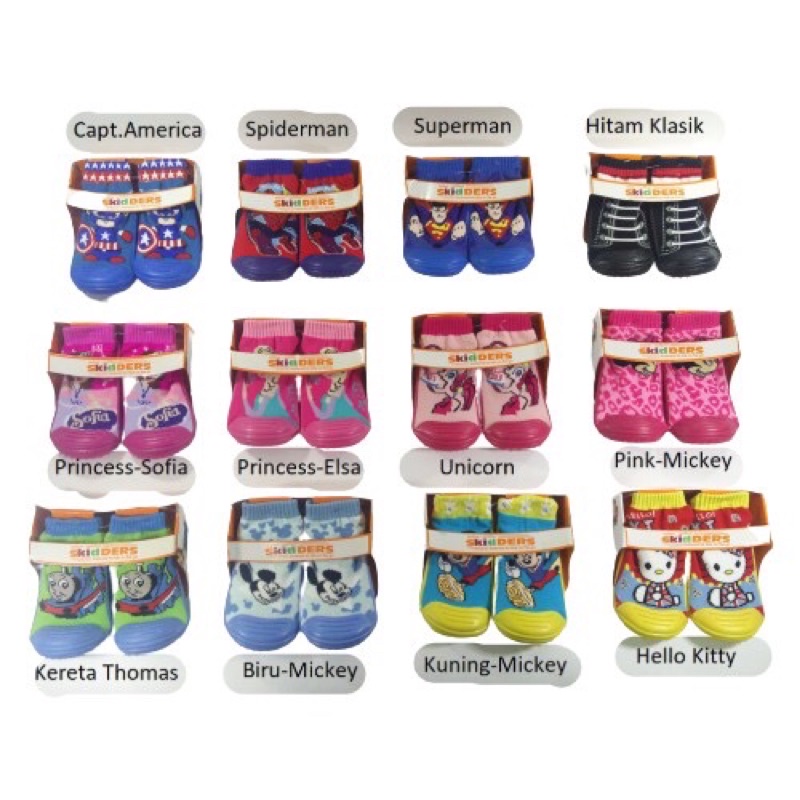 Skidders Prewalker Shoes/Sepatu Bayi Alas Karet