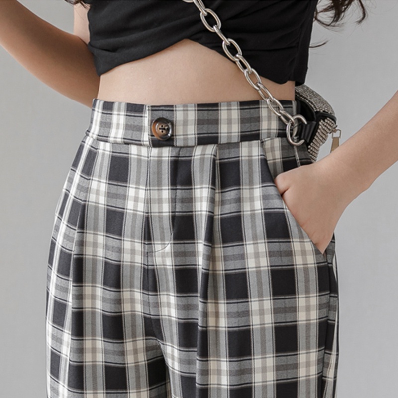 KARAKOREA 015 Tartan Long Pants/checkered pants/Celana kerja/Celana korea/Celana kotak/Celana Wanita/Pants korea