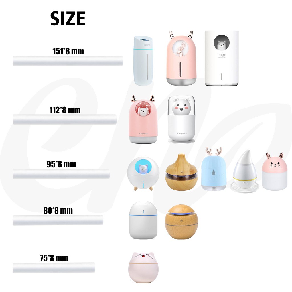 RS- Kapas Filter Cotton Swab untuk Air Humidifier Diffuser Aromaterapi Alat Pengharum Ruangan Difuser Disfuser Unik Lucu Difusser