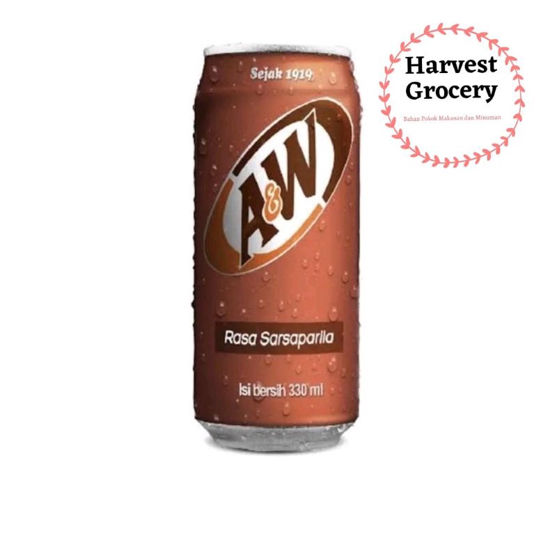 

A&W RootBeer Rasa Sarsaparila 330 Ml x 24