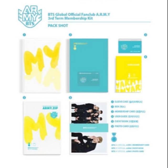 BTS - ARMY 3rd Term Membership Kit