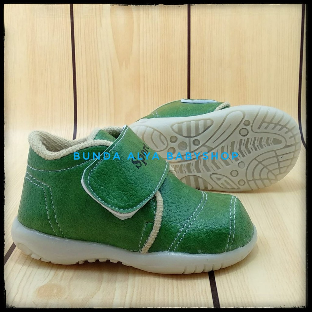 Sepatu Anak Laki Laki Usia 1 2 3 4 Tahun Casual HIJAU Size 22 - 30 - Sepatu Anak Balita Boots  Anti Licin