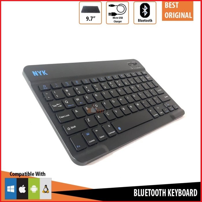 NYK BT-90 Keyboard Mini Bluetooth Slim rechargeable battery