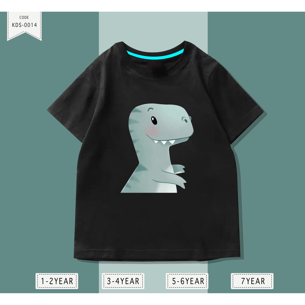 Baju Anak Dinosaurs / Kaos Distro DTF Anak Laki Laki dan Perempuan / Unisex / Motif Kartun