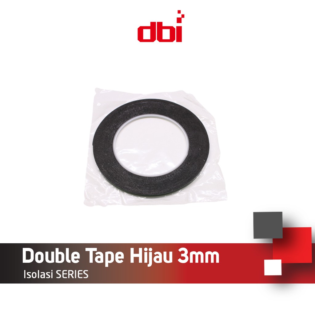 Isolasi Double Tape Foam Busa 3mm Hijau