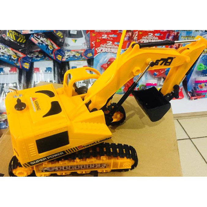 Rc Mainan Miniatur Truck Excavator Remote Control