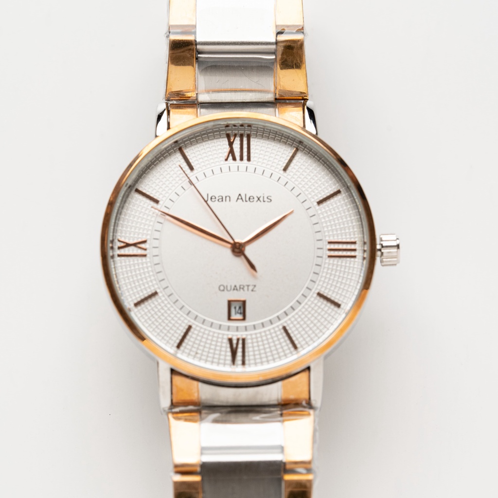 Jam Tangan Pria anti air Jean Alexis JA108 HOLGER GST - Prestige Edition - White (42mm)