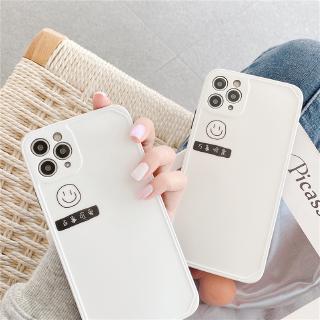 Soft Case Gambar  Wajah Tersenyum  Warna Putih Untuk Iphone 