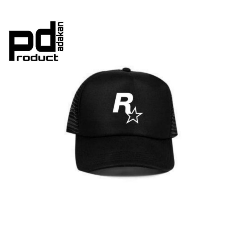 Topi Trucker ROCKSTAR Game / Snapback Rockstar / Topi Jaring Rockstar / Topi Rockstar