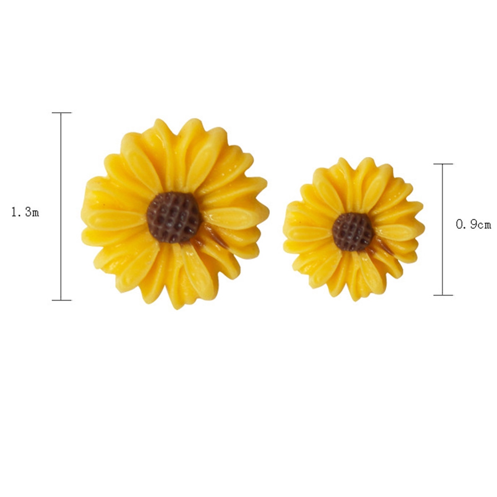 1 Pasang Anting-Anting Sederhana Mini Daisy Drop Feminin Anting Sederhana