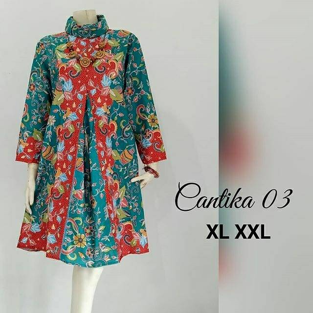 Tunik Batik Jumbo Cantika (geser untuk warna lain)