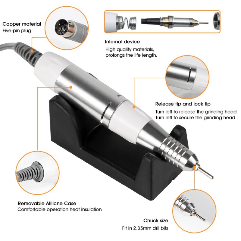 Set Mesin Kikir Kuku Elektrik 30000RPM Portable