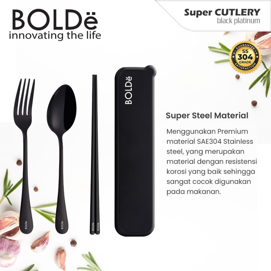 Alat Makan BOLDe Super Cultery Set 4 Pcs