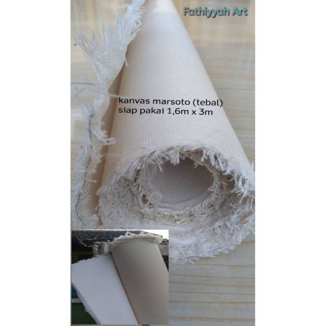 

KANVAS ROLL TEBAL SIAP LUKIS UK 1,6m x 3m (GROSIR LANGSUNG PENGRAJIN)