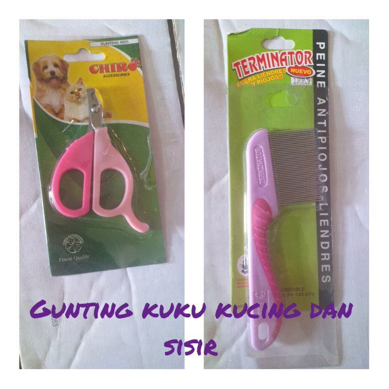 

gunting kuku dan sisir kucing