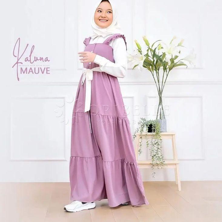 ♂ ilook | Gamis Anak Remaja Perempuan Kaluna Dress | Gamis Terbaru | Gamis Muslim | Kaluna Dress ✭