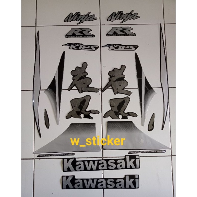 Striping Stiker Ninja RR Old 2010 Hitam