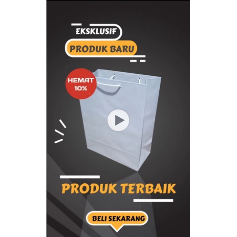 

1 Lusin | Paperbag Putih 20x10x25