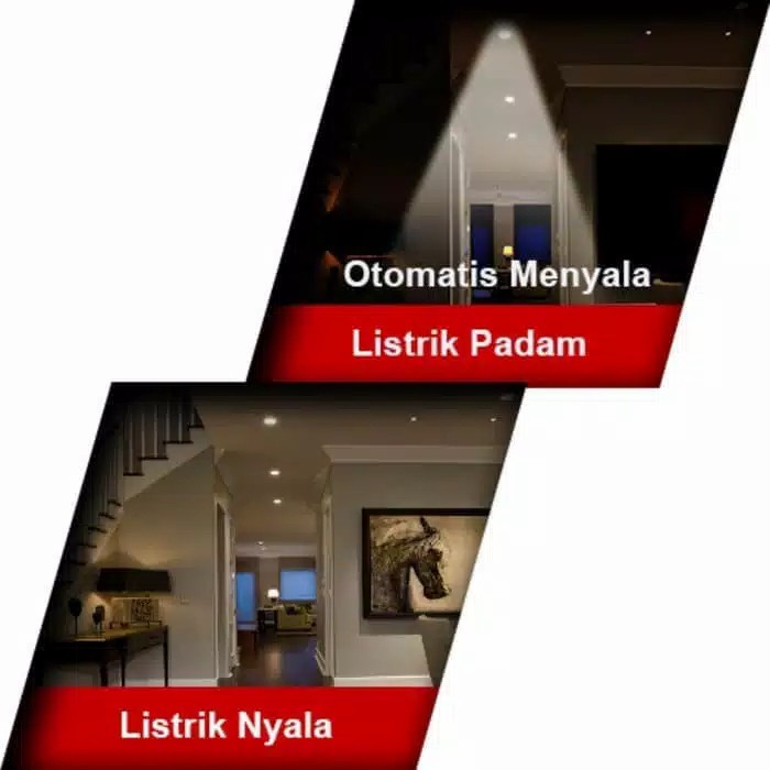 Lampu LED Emergency Hannochs Genius 10W Sentuh tangan
