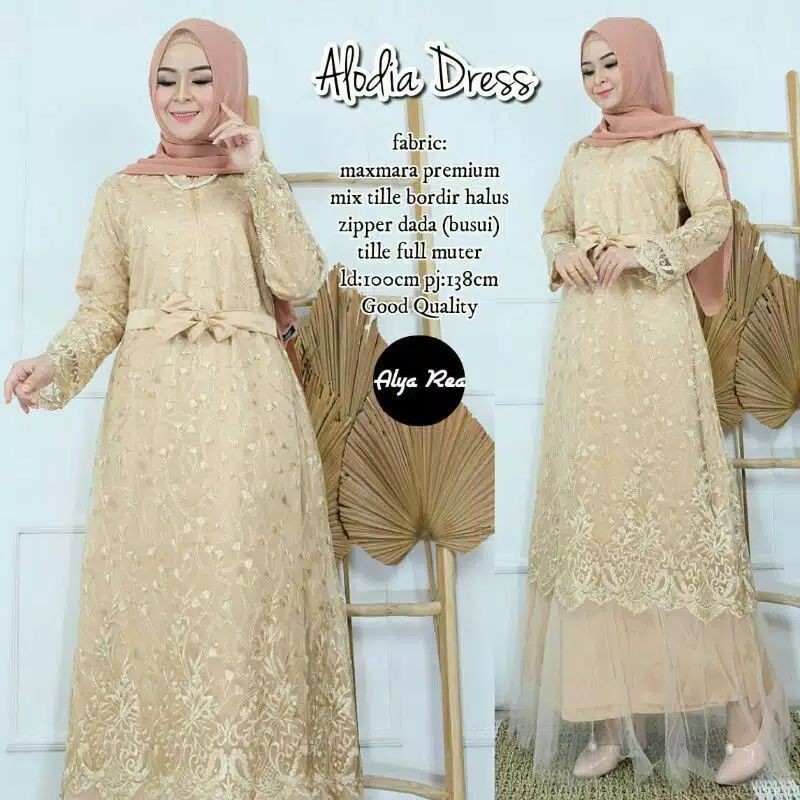 GAMIS BROKAT GAMIS KONDANGAN GAMIS RAMADHAN DRESS TILLE IMPORT GAMIS TILLE