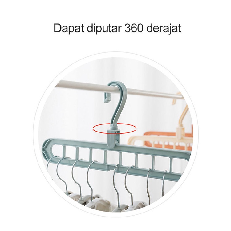 [Saucezhan]Gantungan Baju Multifungsi/ Magic Hanger/ Gantungan Baju Ajaib