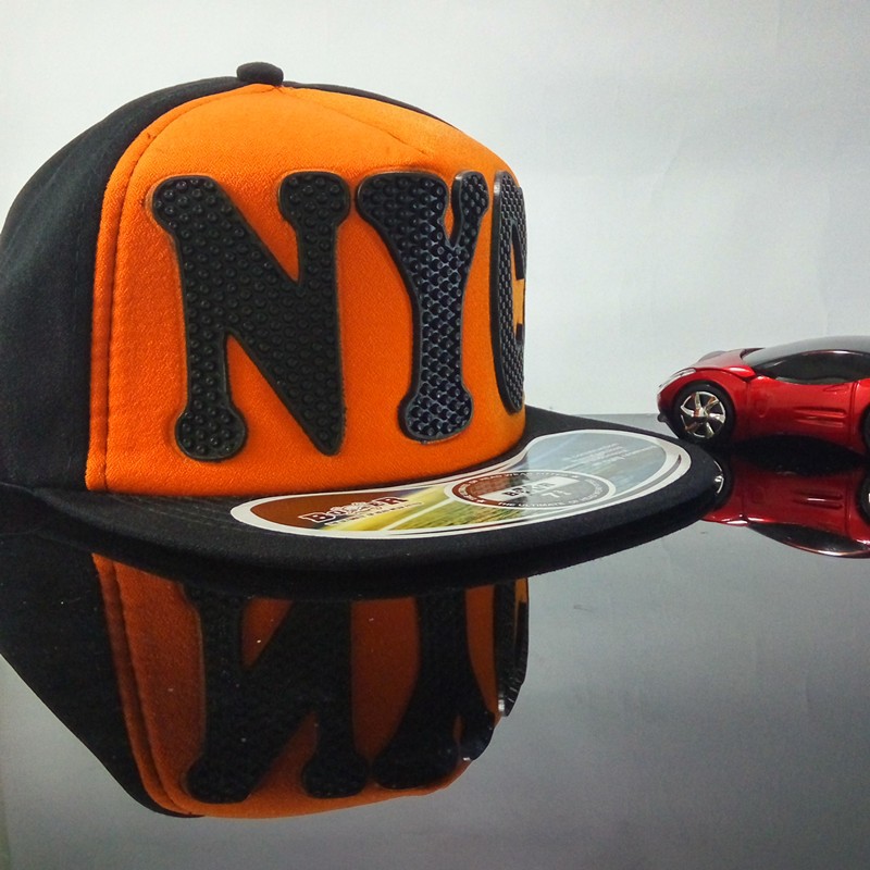 Topi Distro Topi Pria Topi Cowok 3D OrangeNYC