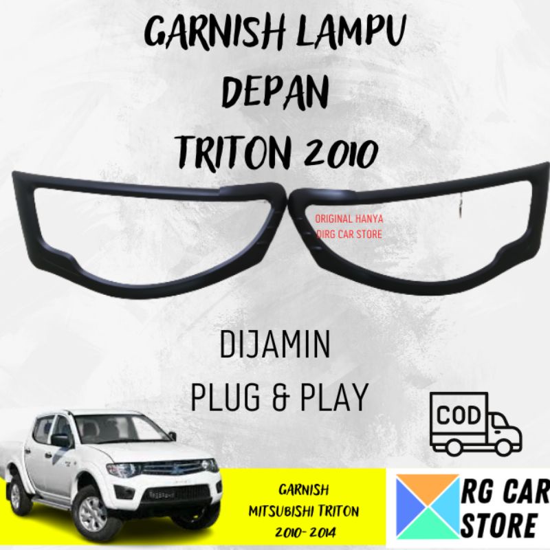 GARNISH LAMPU TRITON 2010 BLACK DOFF DIJAMIN PNP BERKUALITAS