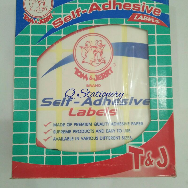 

Label Tom and Jerry warna putih