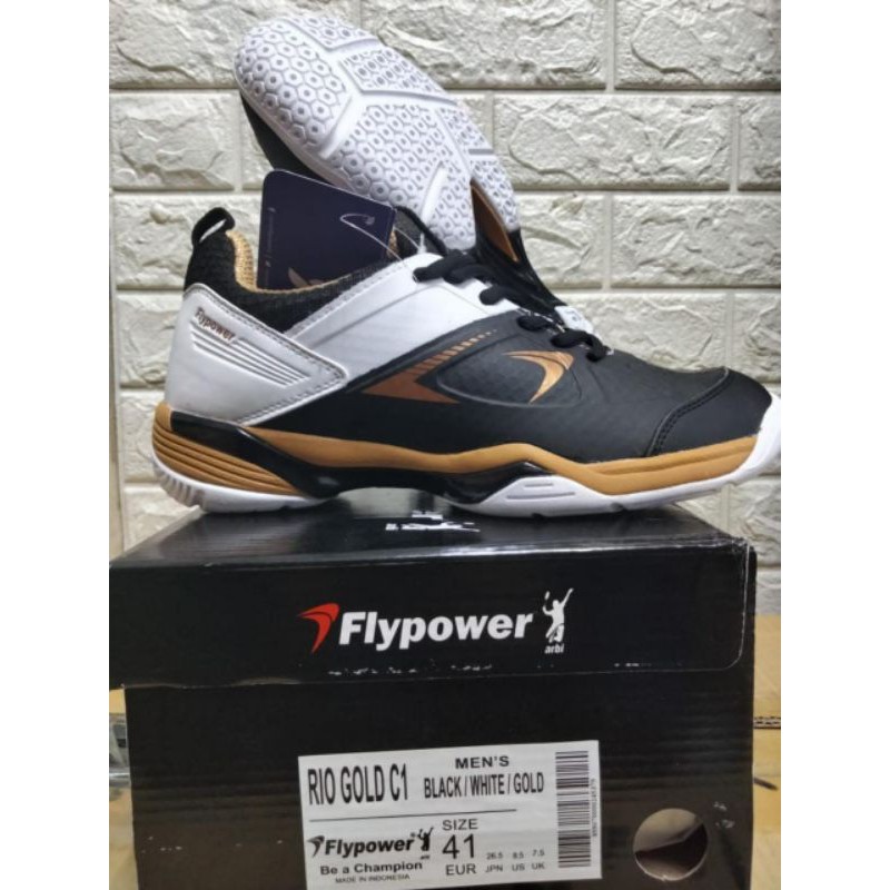 [ORI]SEPATU BADMINTON RIO GOLD C1 FLY POWER / FLYPOWER RIO GOLD C1