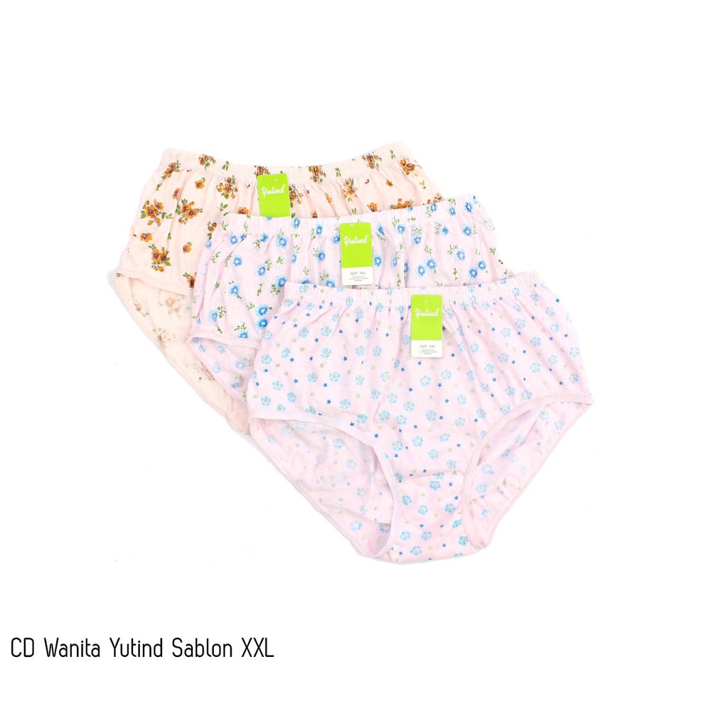 Celana Dalam Wanita Yutind Sablon