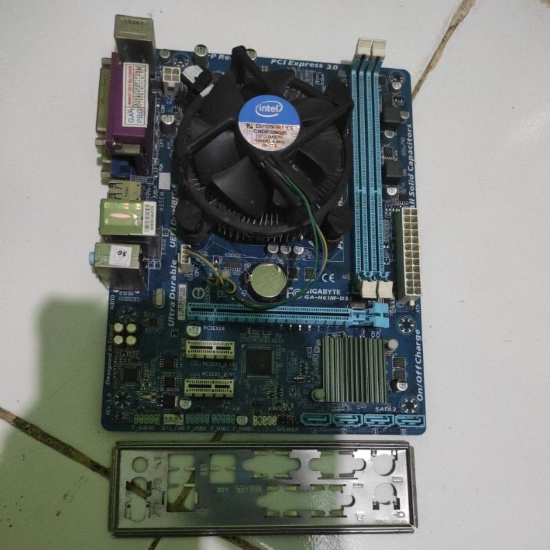 Motherboard H61 merk Asus dan Gigabyte soket 1155 core i3