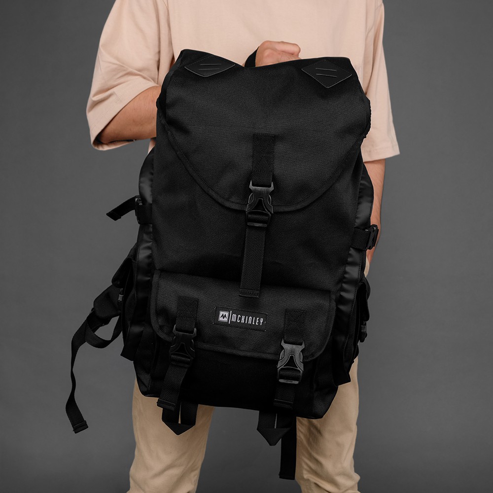 MULLER BLACK |MNM x McKinley| Tas Ransel Pria Wanita Backpack / Tas Punggung ORI - FREE RAINCOVER