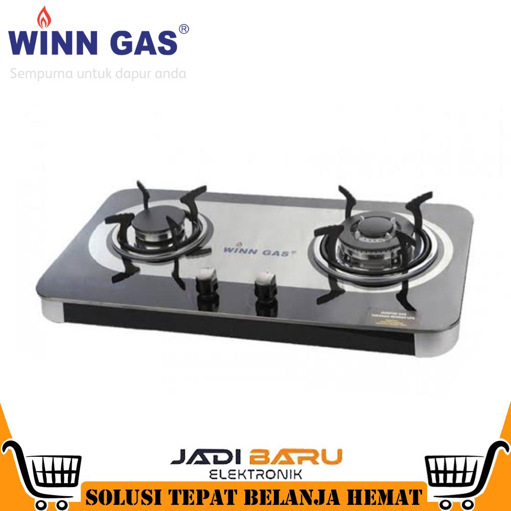 (READY COD) KOMPOR GAS TANAM WINN GAS W888 / W-888 (2 TUNGKU) / WINN GAS KOMPOR TANAM (GARANSI RESMI
