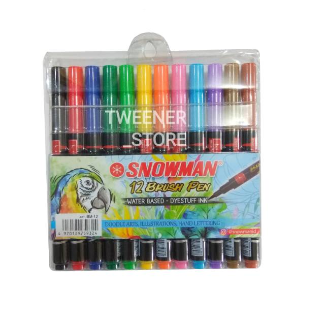 

Snowman Brush Pen 12