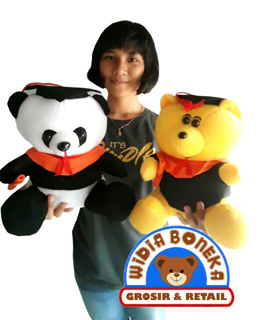 Boneka Wisuda Karakter lucu ( Ukuran L )