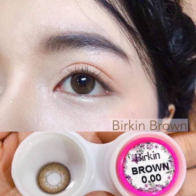 [LMR] Kitty Kawaii Birkin - Soft Lens Gray Grey Brown Soflens Minus Soflen Murah Contact Lens Soplen