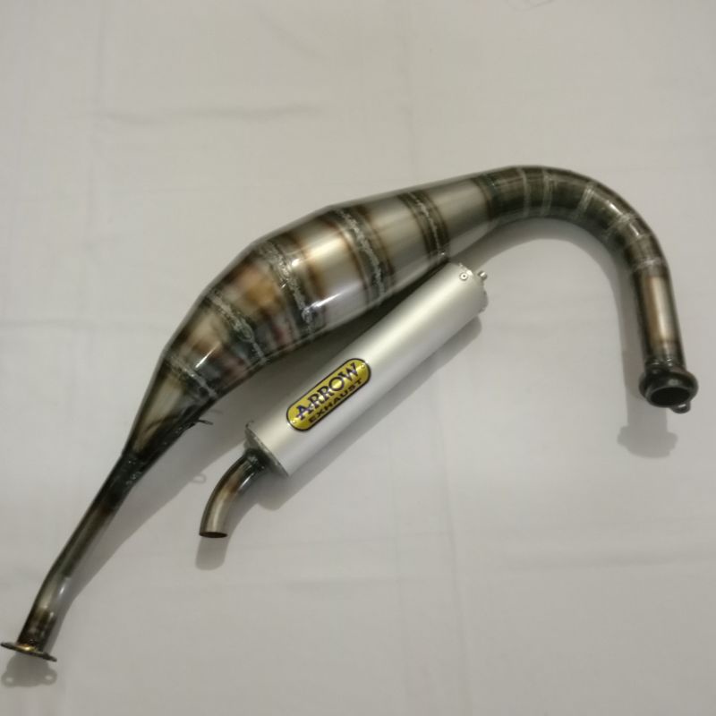 KNALPOT RX KING DAN RX SPESIAL ARROW PLAT MODEL KOLONG