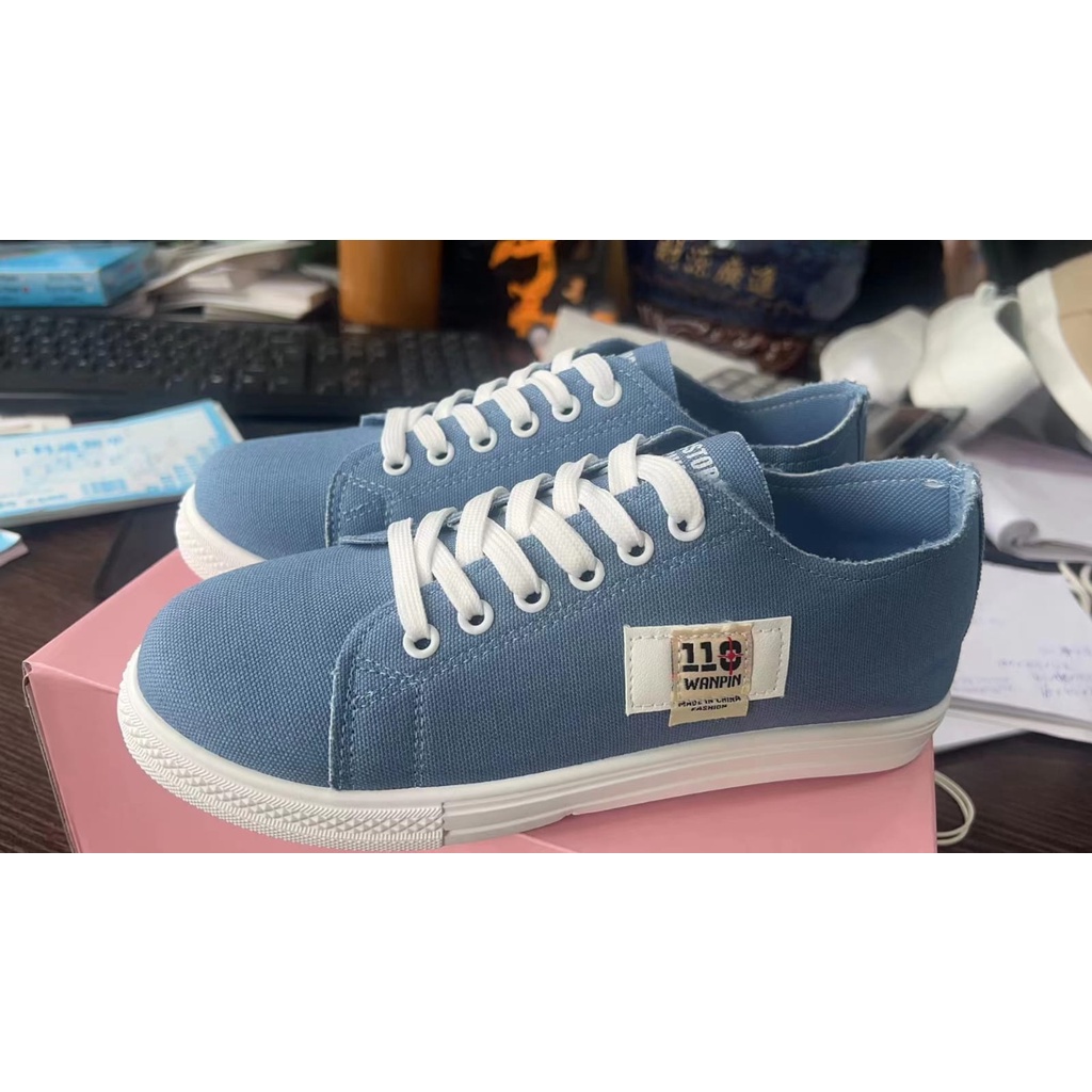 Favorite &quot;FREE BOX&quot; Sepatu Sneakers Wanita Korea Sneakers Kanvas Sepatu Cassual Fashion Stylish Premium Quality Import 9153