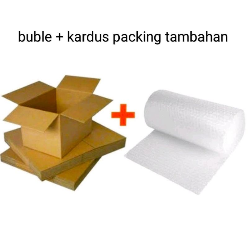 

buble + kardus bekas packing tambahan