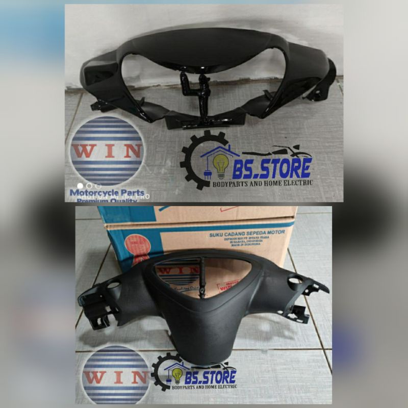 BATOK DEPAN BELAKANG YAMAHA MIO SMILE 2008 2009 2010 HITAM/ FRONT HANDLE COVER MIO 08 HITAM / MERK WIN