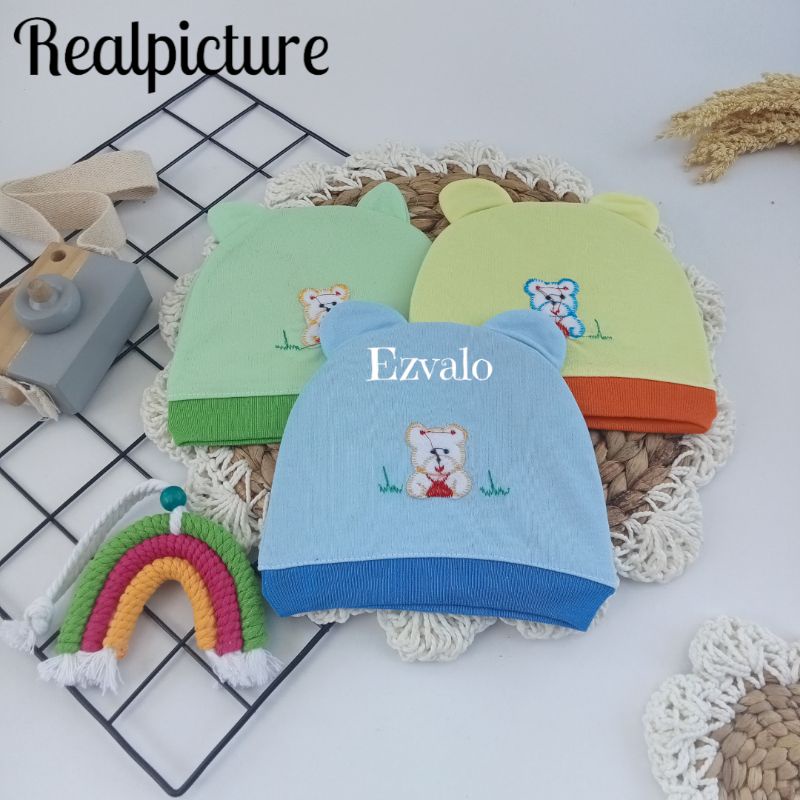 set kupluk bayi bahan kaos / kupluk kaos kaki bayi