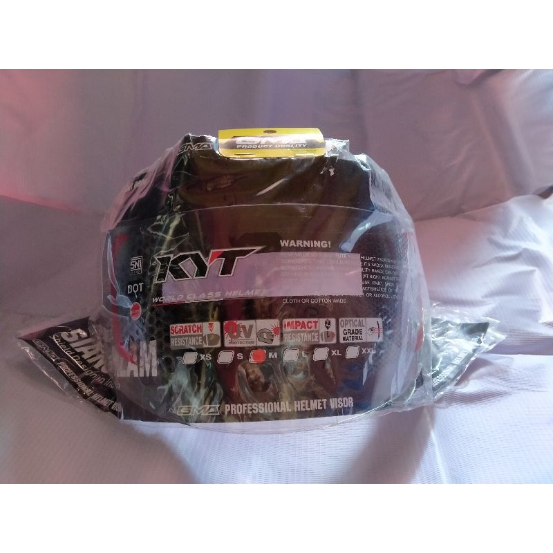 Flat Visor KYT R10 K2R RC7 Bening Pinlock ORIGINAL Ready / Visor KYT RC7 R10 K2R ORIGINAL