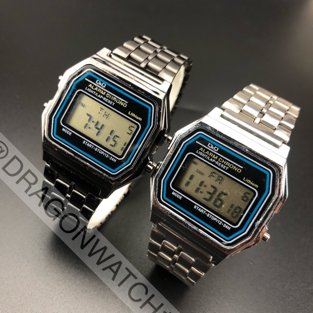 ［ready stock］Jam tangan rantai segi digital jam pria wanita rantai mural s1027