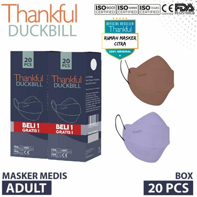 Masker Medis Thankful Duckbill 4Ply 4D