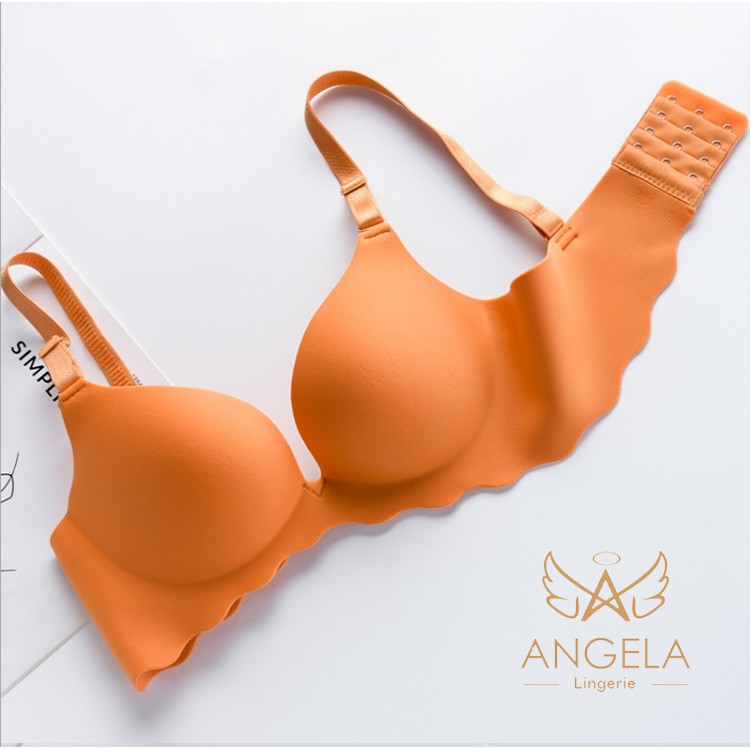 [ COD ] ANGELA Premium JAPAN Quality Seamless Sport Push Up Bra Set Celana Dalam Wanita Tanpa Kawat